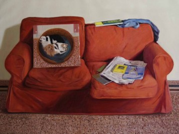 The Sofa. 70cm x 90cm, oil on linen.