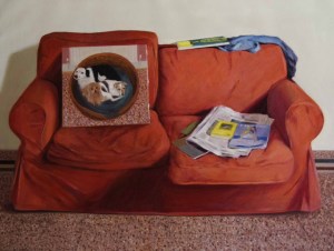 The Sofa. 70cm x 90cm, oil on linen.