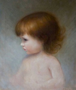 A Portrait of my Daughter. 40cm x 50cm, oil on linen.