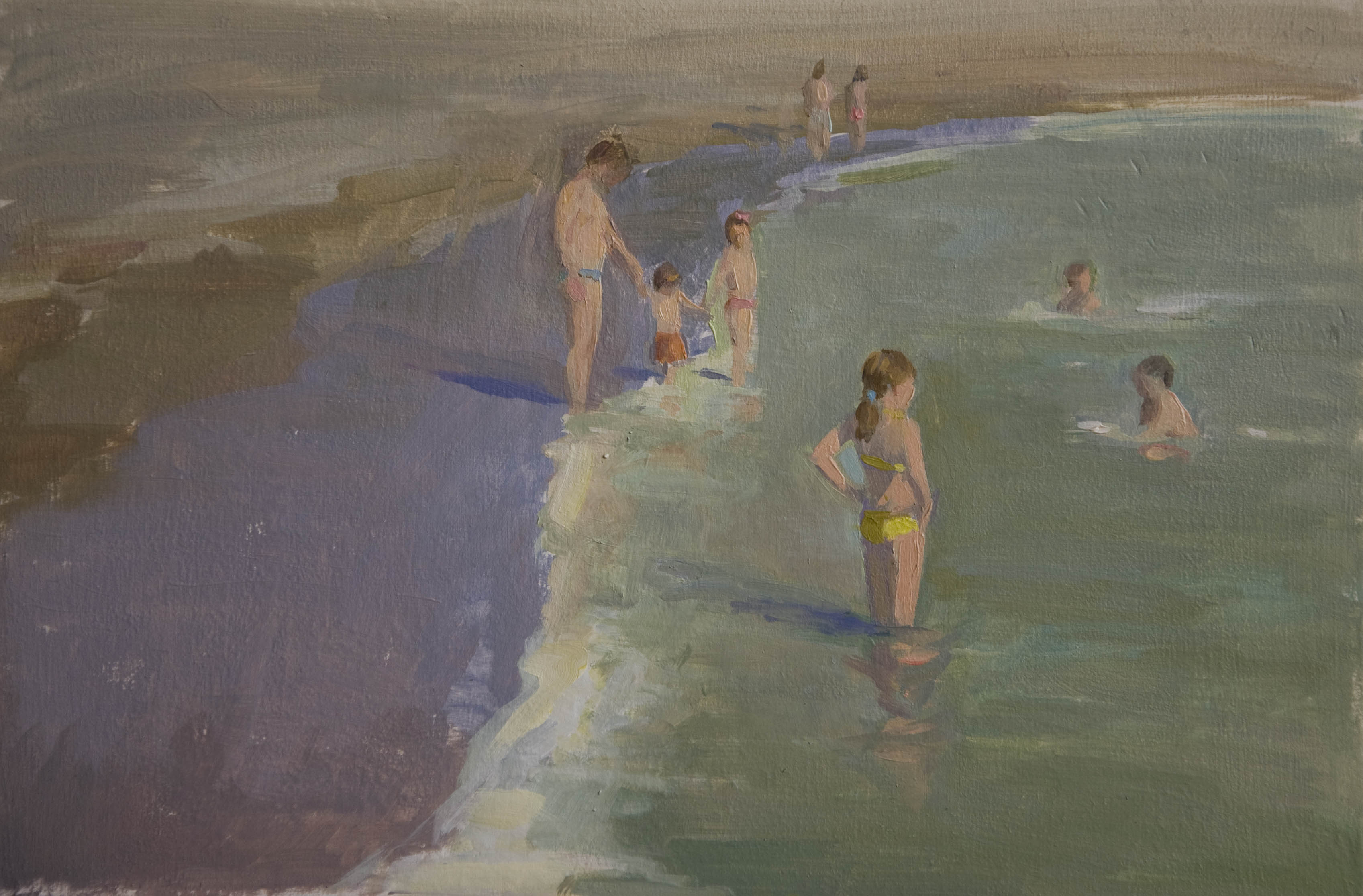 childrenonthebeach_annadennis_oilpainting