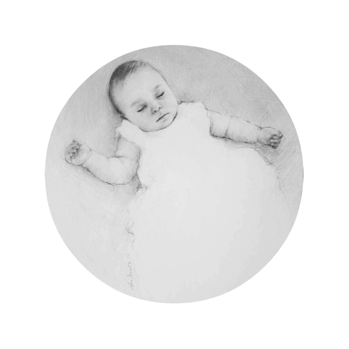 Inigo, pencil and charcoal on paper.